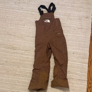 The North Face Brown Insulated Bib Overalls